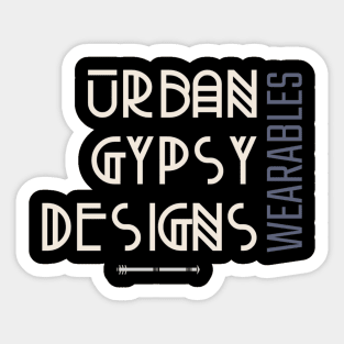 Urban Gypsy Designs Wearables Logo Sticker